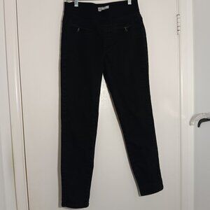 Free people black  skinny  pants womens size medium pull on strech